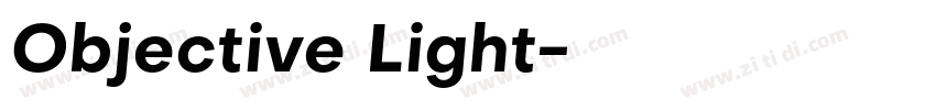 Objective Light字体转换